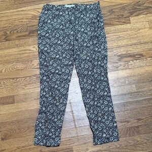 Philosophy di Lorenzo Serafini Black and Cream Floral Pants